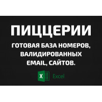 База Пиццерии. Email, Телефоны