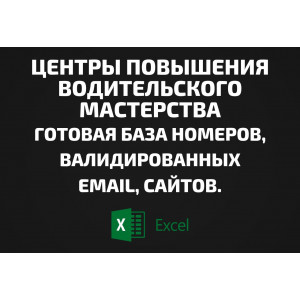 База Центры повышения водительского мастерства. Email, Телефоны