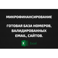 База Микрофинансирование. Email, Телефоны